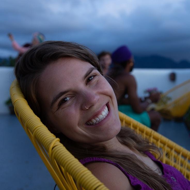 Portrait of Mira Solano, group coordinator and fusion cooking expert